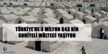 TÜRKİYE’DE 3 MİLYON 643 BİN SURİYELİ MÜLTECİ YAŞIYOR