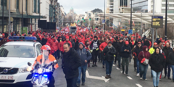Brüksel’de “genel Grev” nedeni ile yaprak kımıldamıyor!