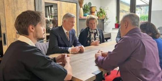 Belçika Kralı Philippe ile Kraliçe Mathilde taziyede bulundu..