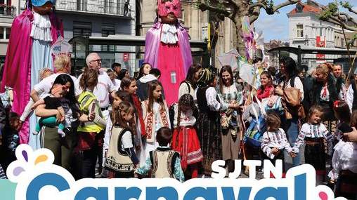 Brüksel Saint-Josse karnavala hazırlanıyor..