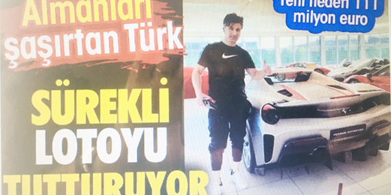 Almanları şaşırtan, lotocu Türk?