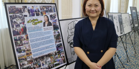 Kazakistanlı sanatçı Ansa Mustafa’nın, konuşan Resimleri?