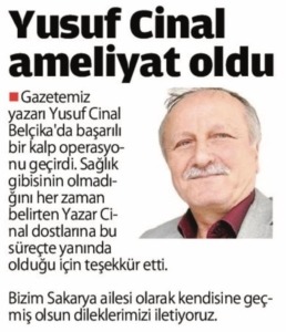 Yusuf Cinal Ameliyat 2