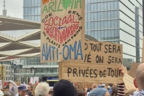 Brüksel işçi grevi 5