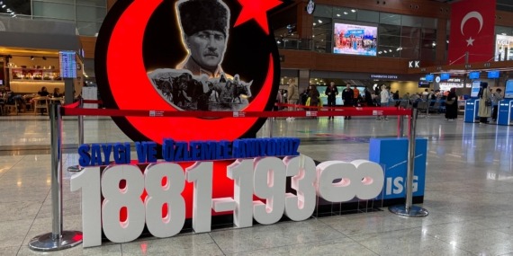 Atatürk 10 Kasım’da İstanbul Sabiha Gökçen’de anıldı