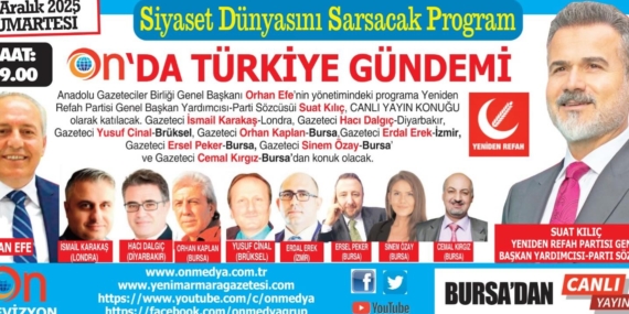 Türk siyasetinin bir başka parlayan yıldızı YRP’li Suat Kılıç, gazetecilerin konuğu oluyor..